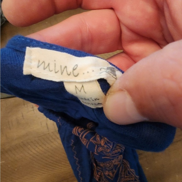 Thread and needle mine blue tank top size medium - Picture 3 of 3